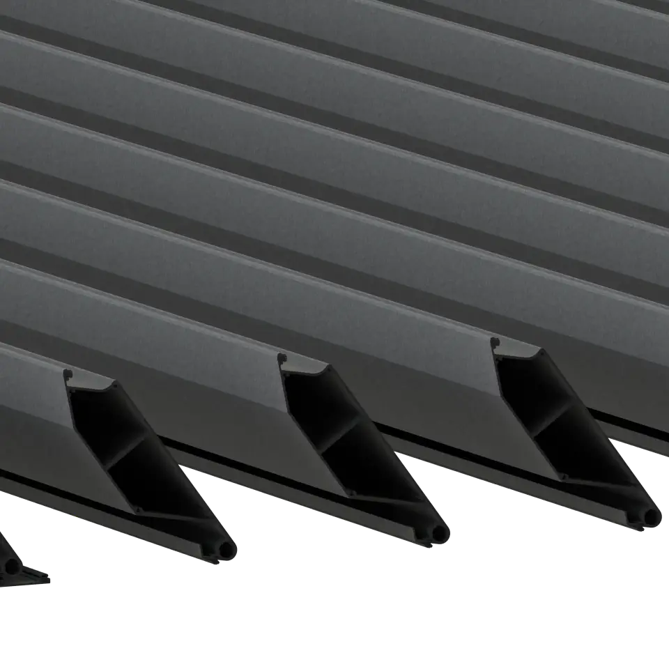 Toiture pleine avec pente intégrée