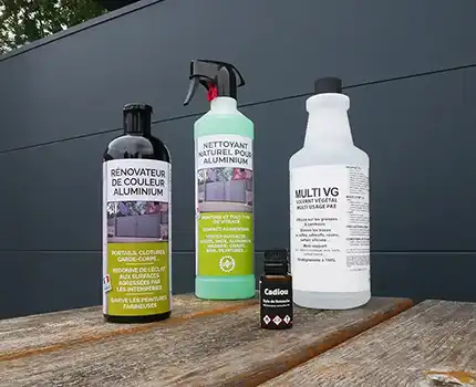 Produits d'entretien pour l'aluminium