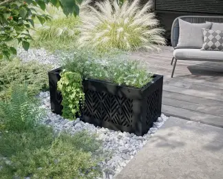 Habillage de jardinière aluminium