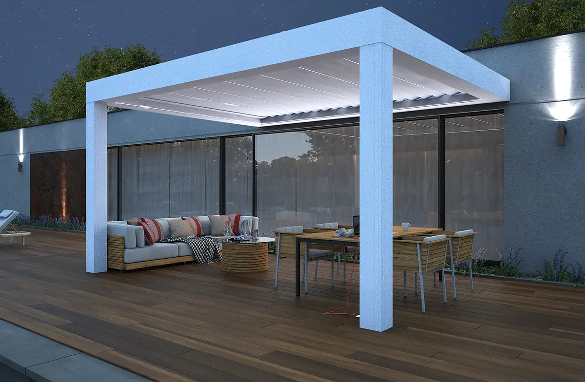 Est-il possible d'intégrer un éclairage dans une pergola ?