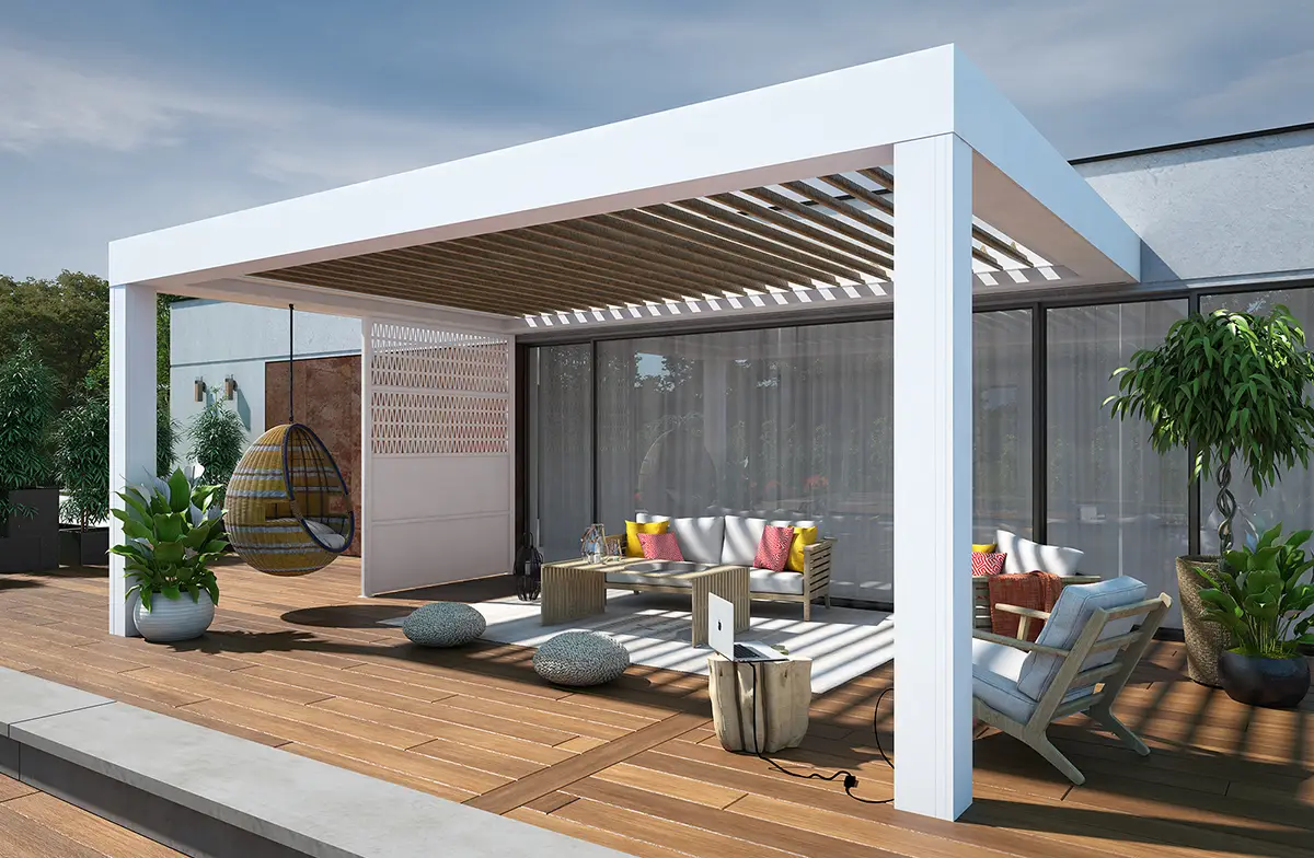 pergola adossée Poppy